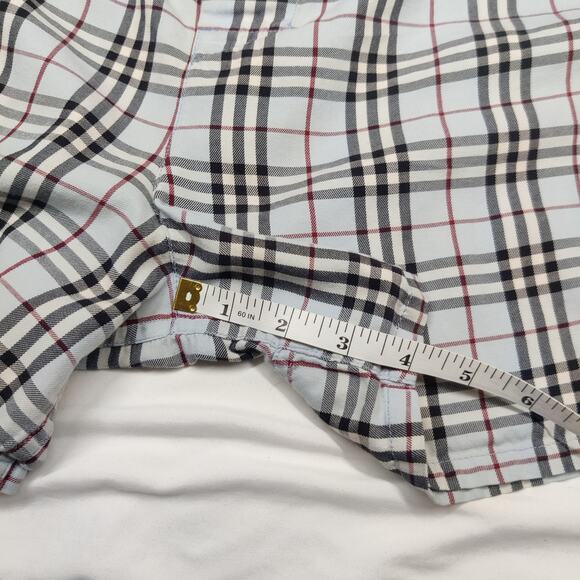 Burberry Men's Blue Nova Check Plaid Classic Cotton Boxers Tartan Plaid Large - Picture 10 of 11